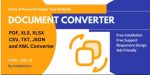 Document Converter PHP Script (XLSX, JSON, CSV, PDF AND XML'S)